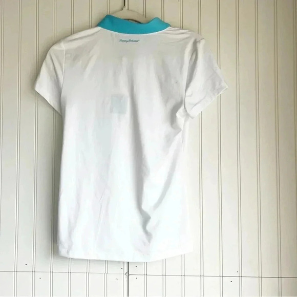 Tommy Bahama Size S White and Blue Collared Golf Polo Shirt NEW! - Picture 5 of 5